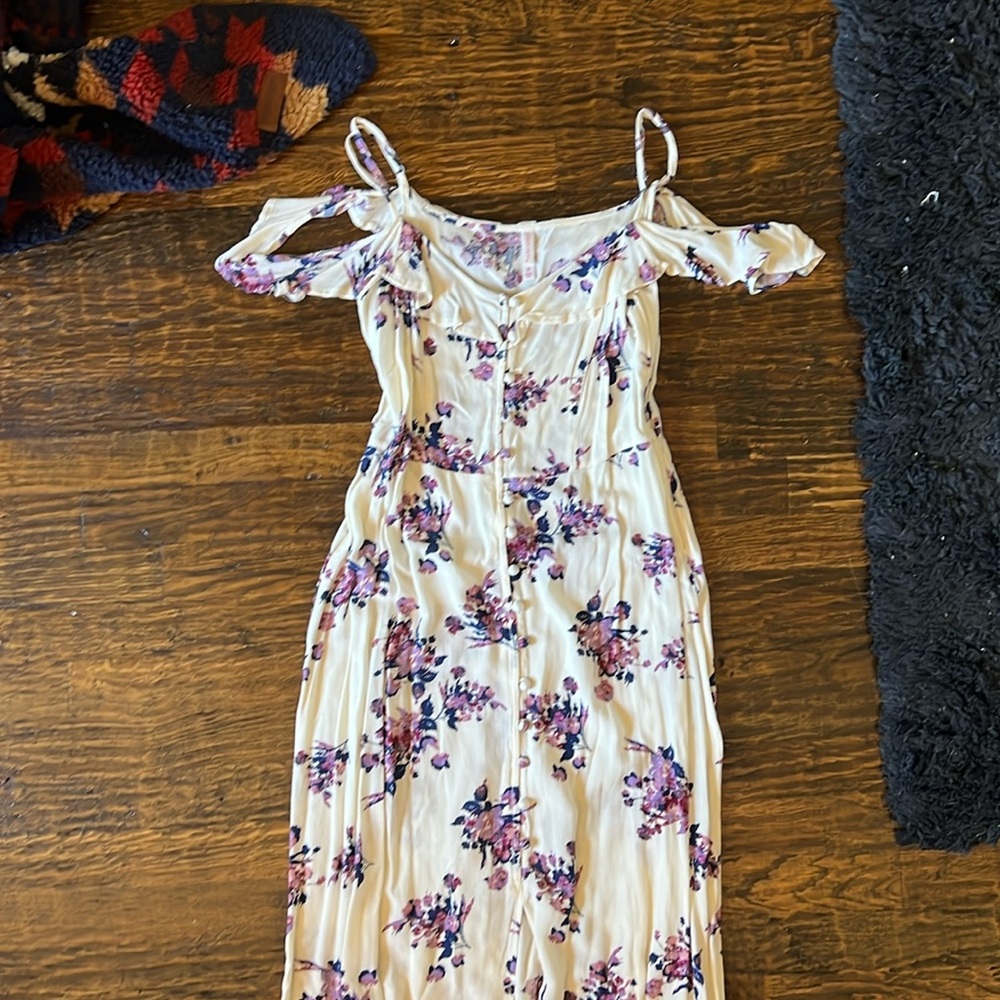 M floral long dress